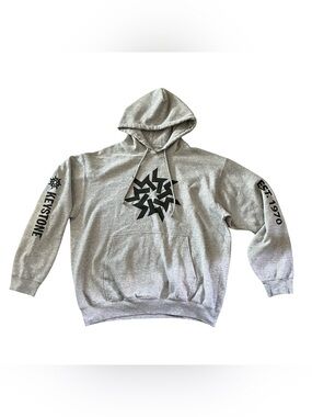 Keystone Resort Colorado Gray Hoodie Mens L Pullover VTG Ski Snowboard Winter